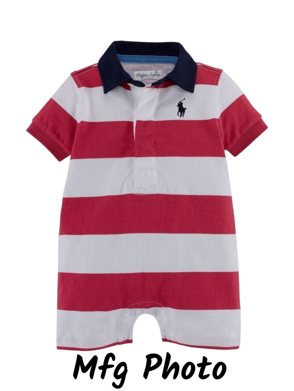 Ralph Lauren Rugby Romper, Baby Boys 9 Months - Picture 1 of 4